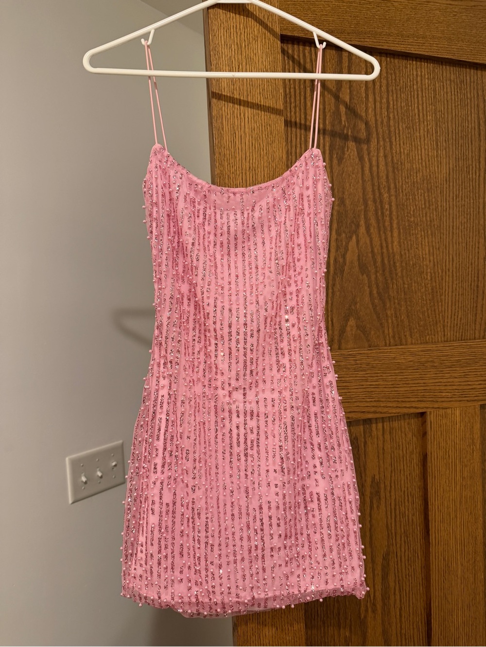 Oh Polly Lunetta Pink Sequin Mini Dress - Picture 6 of 9